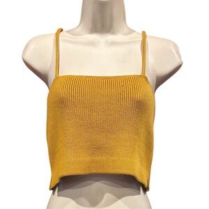 PROENZA SCHOULER WHITE LABEL Cotton-Cashmere Cropped Tank NWT Size Small